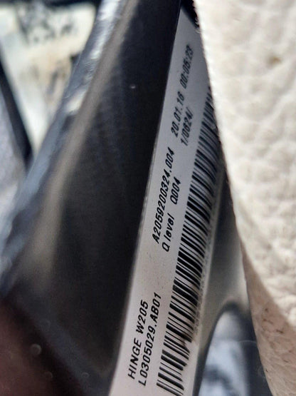 14-21 MERCEDES BENZ C CLASS W205 REAR LEFT N/S LEATHER SEAT BACKREST BEIGE