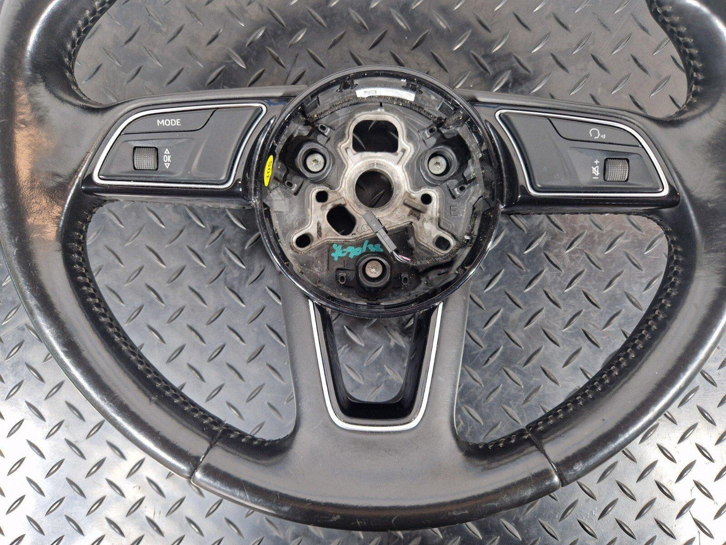 16-19 AUDI A4 B9 STEERING WHEEL MULTIFUNCTION BLACK LEATHER 8W0419091F