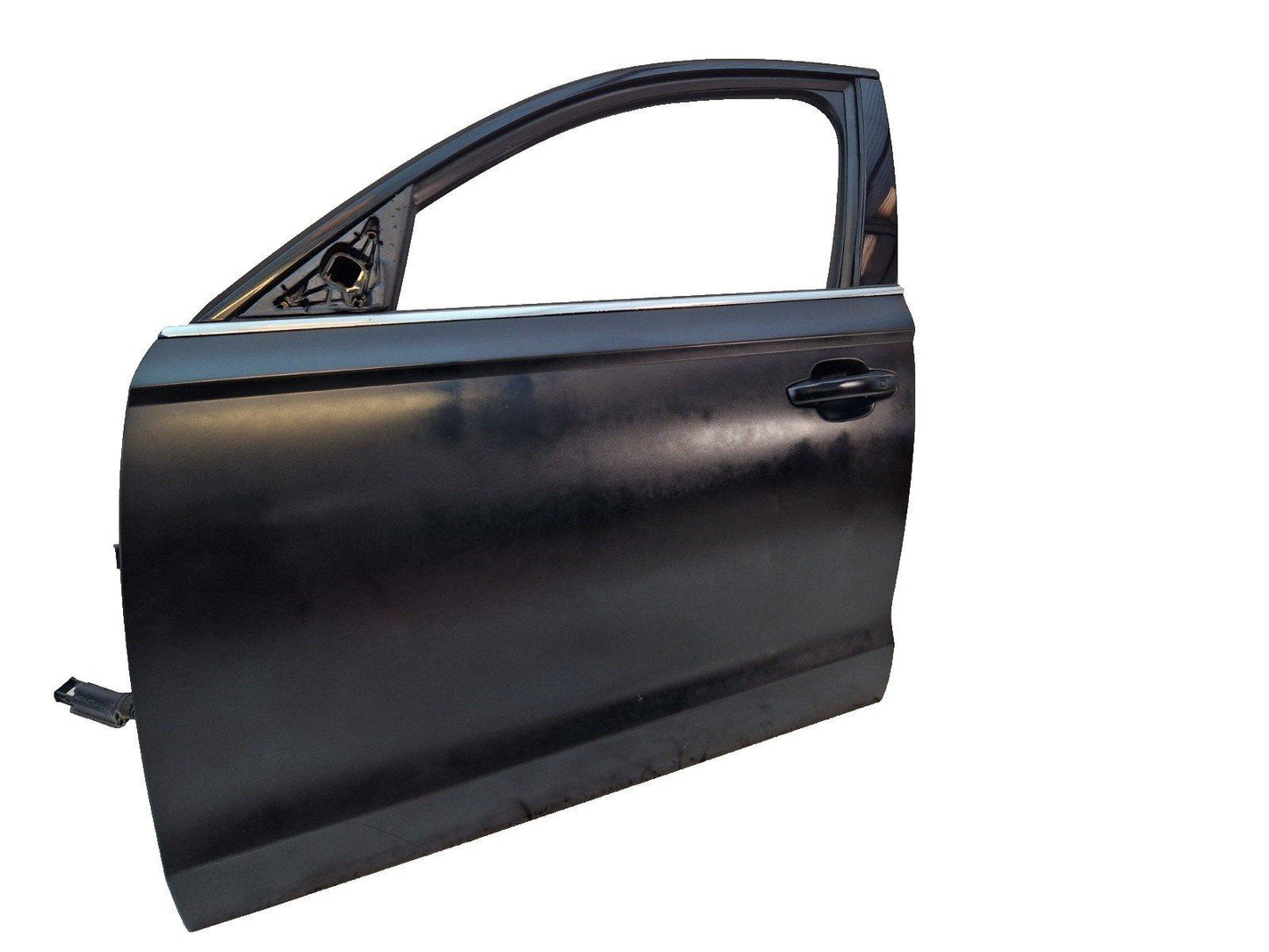12-18 AUDI A6 C7 GENUINE FRONT LEFT N/S COMPLETE DOOR BLACK (NEEDS REPAINTING)