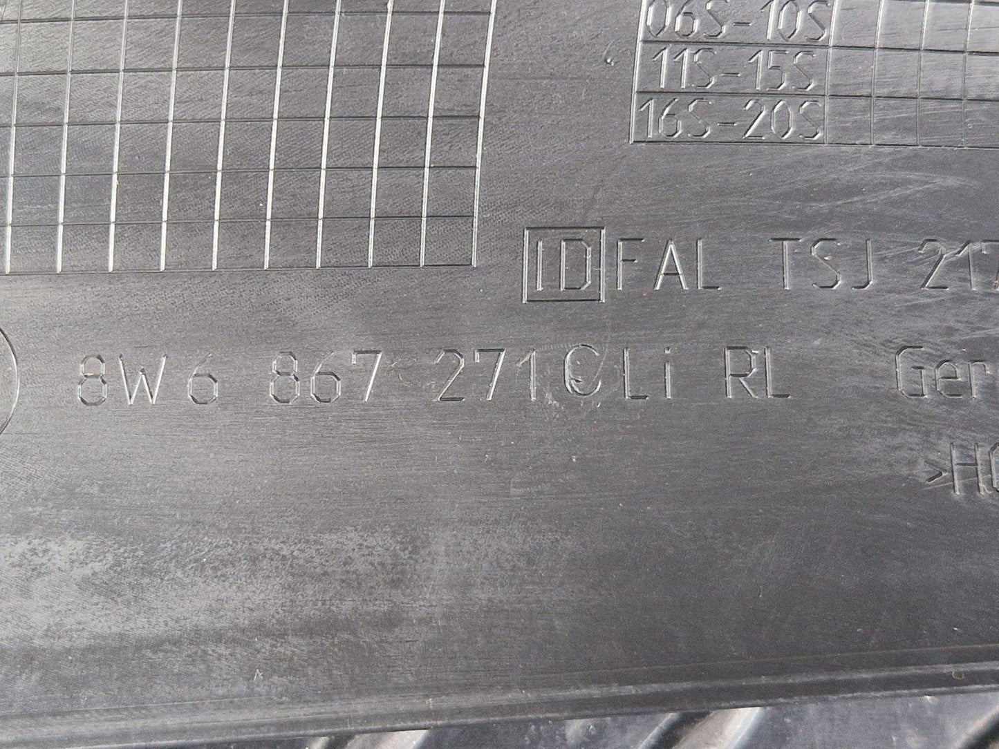 16-24 AUDI A5 F5 GENUINE FRONT LEFT A-PILLAR TRIM 8W6867271