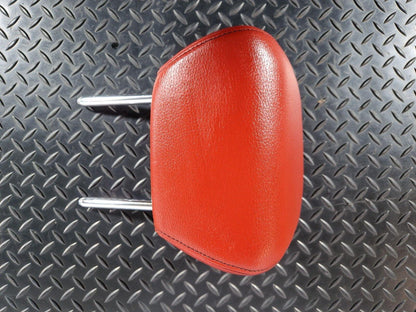 12-18 BMW 4 SERIES F36 LCI REAR LEFT/RIGHT SIDE SEAT RED LEATHER HEADREST