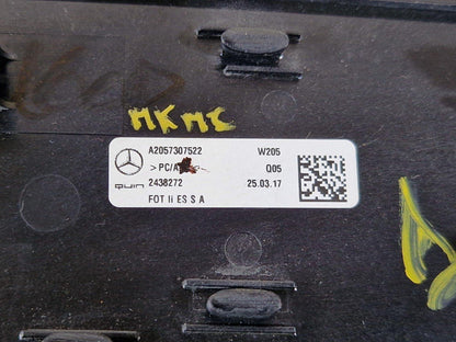 14-21 MERCEDES BENZ C300h W205 REAR LEFT DOOR PANEL TRIM A2057307522 A2057270000