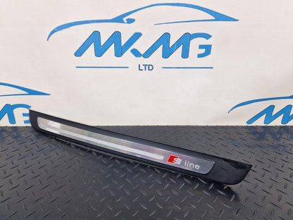 10-18 AUDI A7 4G S-LINE DOOR SILL COVER TRIM FRONT LEFT PASSENGER SIDE 4G8853373
