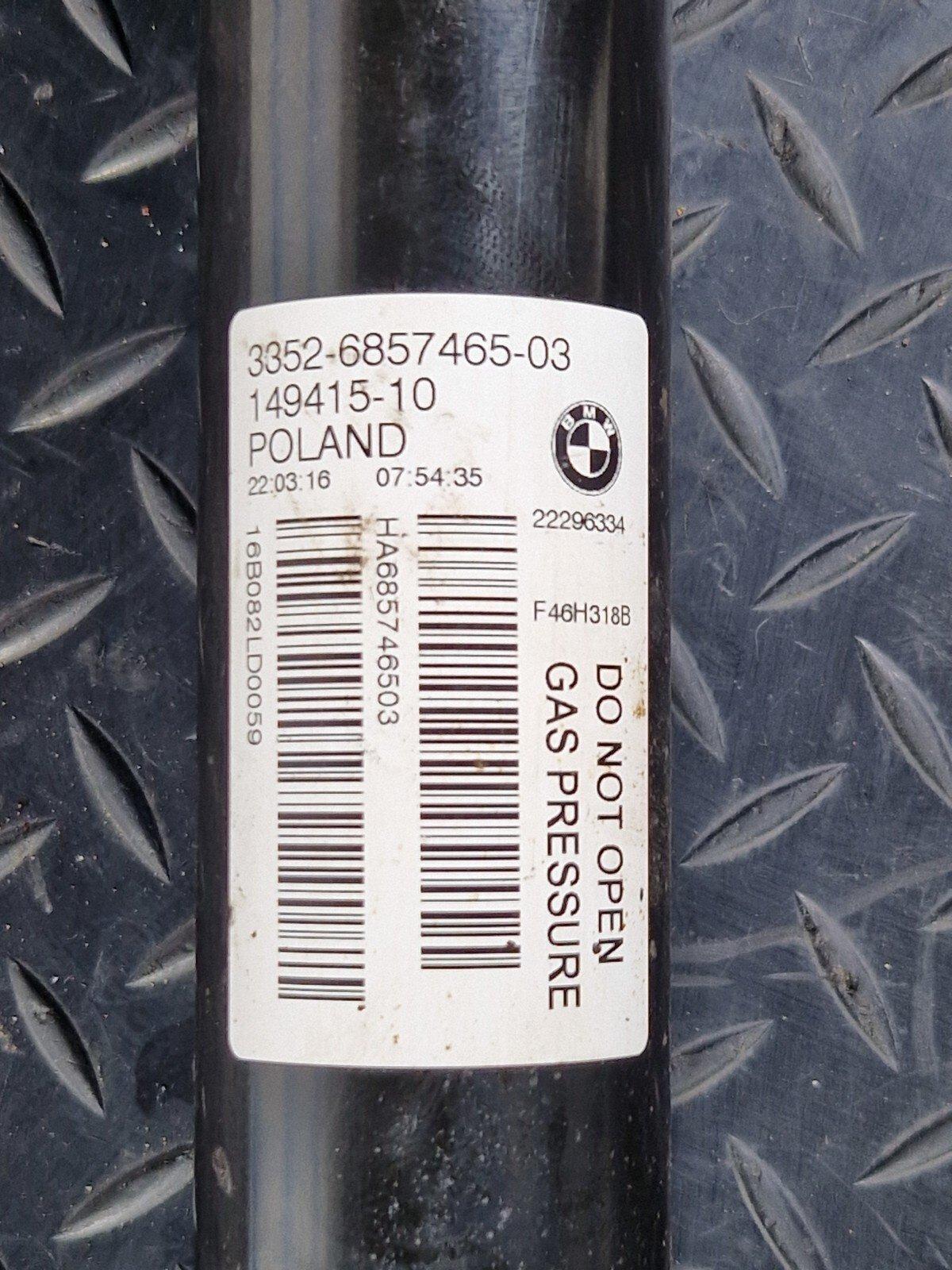 14-21 BMW 2 SERIES F45 F46 GENUINE REAR SHOCK ABSORBER FITS BOTH SIDES 6857465