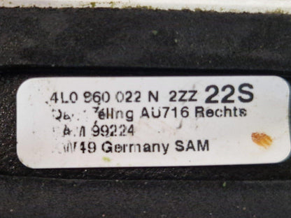 10-15 AUDI Q7 4L GENUINE O/S CHROME RIGHT SIDE ROOF RAIL BAR 4L0860022N