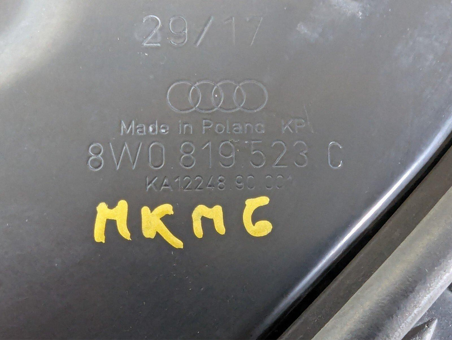 16-19 AUDI A4 B9 GENUINE OEM BULKHEAD FIREWALL HEAT PROTECTION SHIELD 8W0819523C