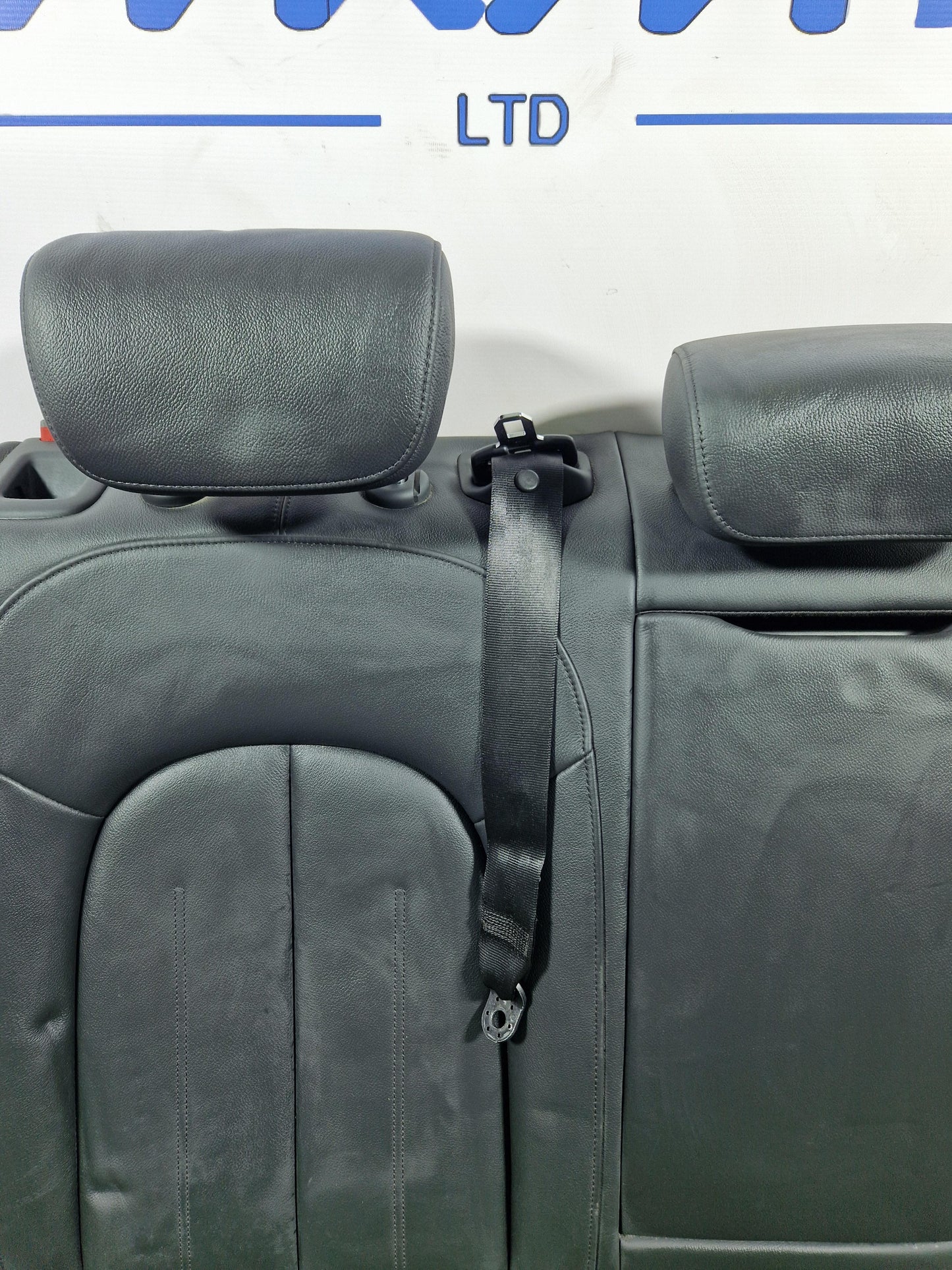 Audi A6 C7 Allroad Genuine Rear Right O/S Black Leather Seat Backrest