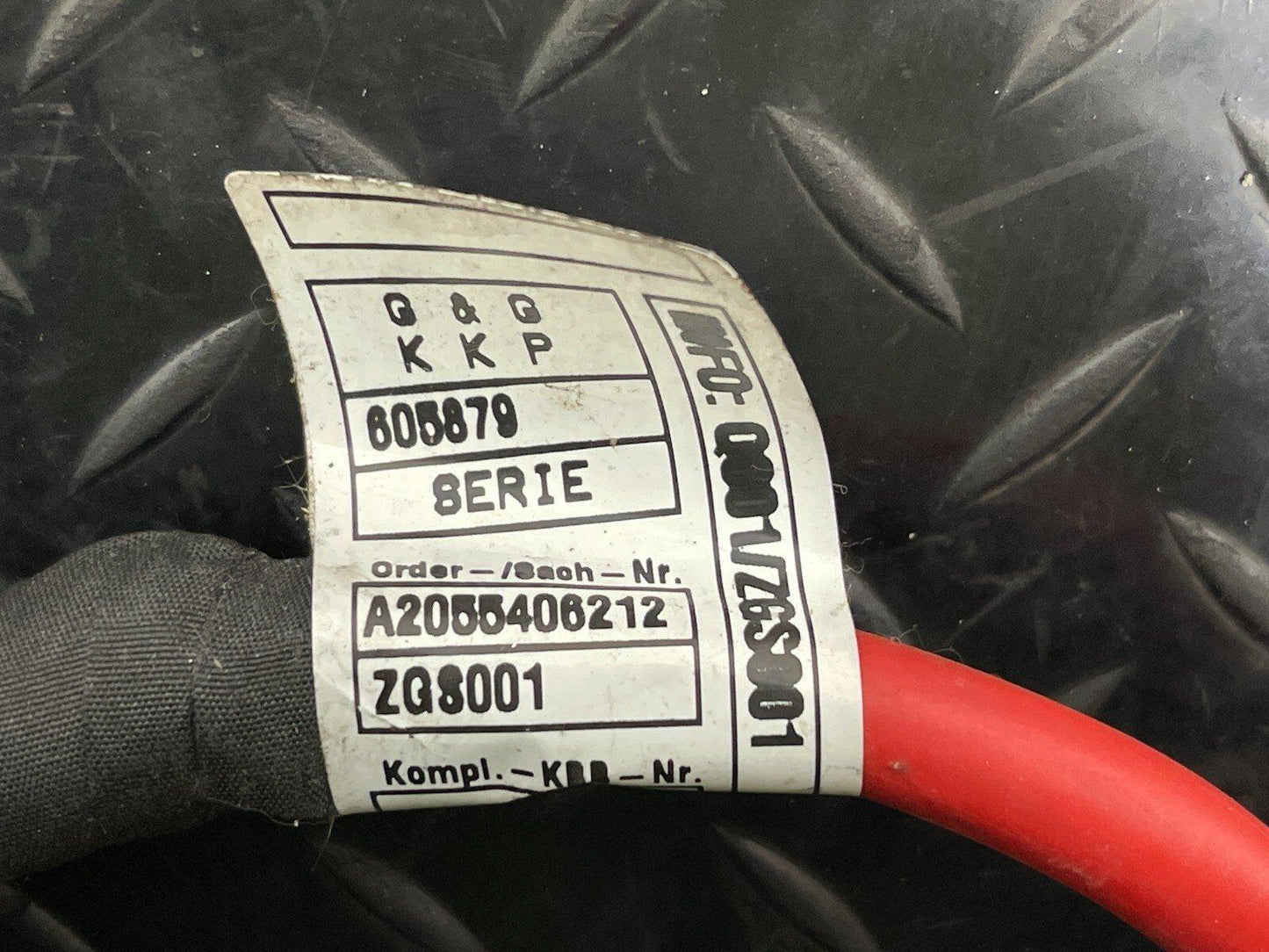 14-21 MERCEDES BENZ C300h W205 GENUINE POSITIVE BATTERY CABLE A2055406212