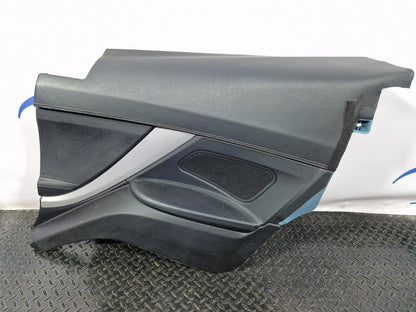 11-18 BMW 6 SERIES F13 COUPE REAR RIGHT O/S/R BLACK LEATHER DOOR CARD PANEL