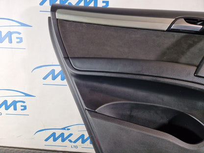 10-15 AUDI Q7 4L GENUINE OEM REAR LEFT SIDE DOOR CARD PANEL TRIM 4L0867305