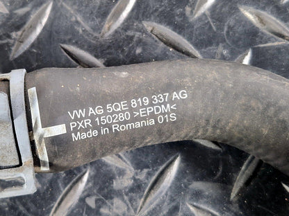 17-20 VW E-GOLF MK7.5 85KW GENUINE WATER COLLANT PIPE HOISE 5QE819337AG