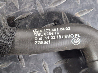 19-ON MERCEDES BENZ CLA C118 WATER COOLANT PIPE HOSE A1775012402