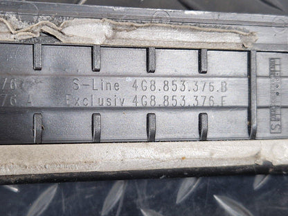 10-18 AUDI A7 4G S-LINE GENUINE REAR RIGHT SILL TRIM 4G8853376