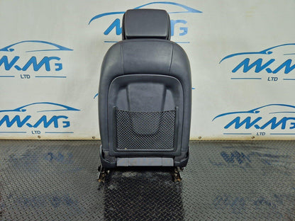 15-18 AUDI A7 4G FRONT LEFT N/S PASSENGER BLACK LEATHER ELECTRIC MEMORY SEAT