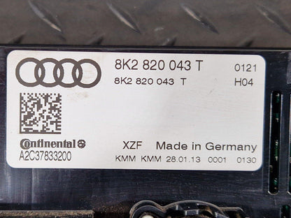 12-17 AUDI S5 CONVERTIBLE A/C AIR CONDITION HEATER CLIMATE CONTROL SWITCH PANEL