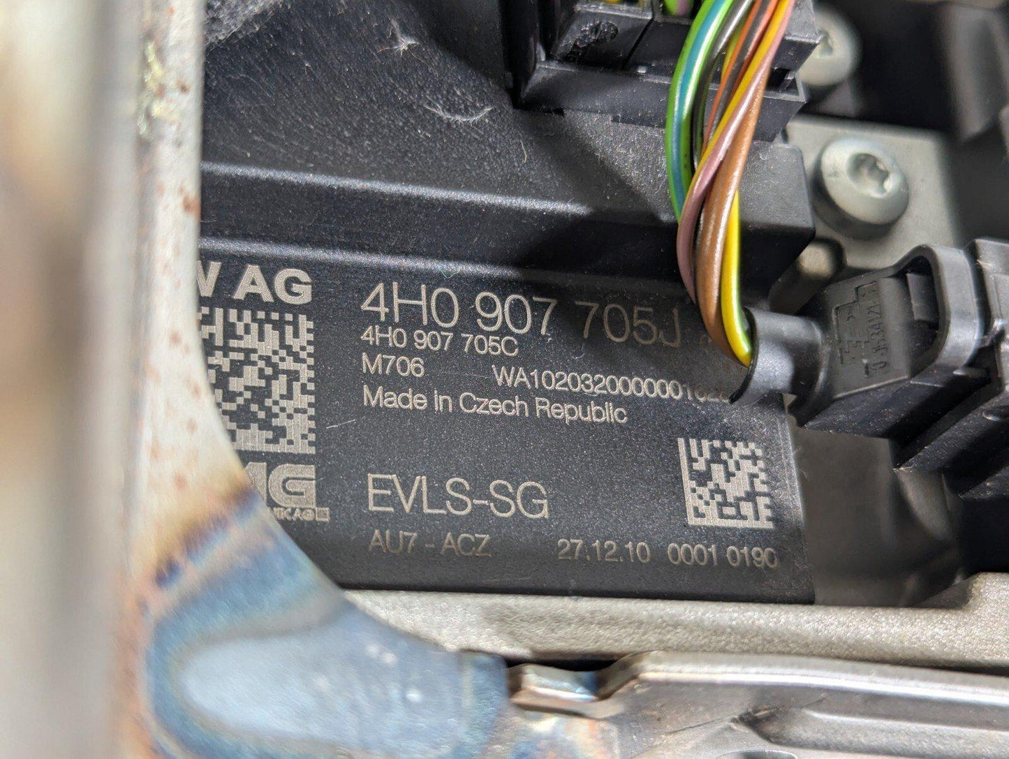 10-17 AUDI A8 4H ELECTRIC STEERING COLUMN WITH LOCK & MODULE 4H0419506N