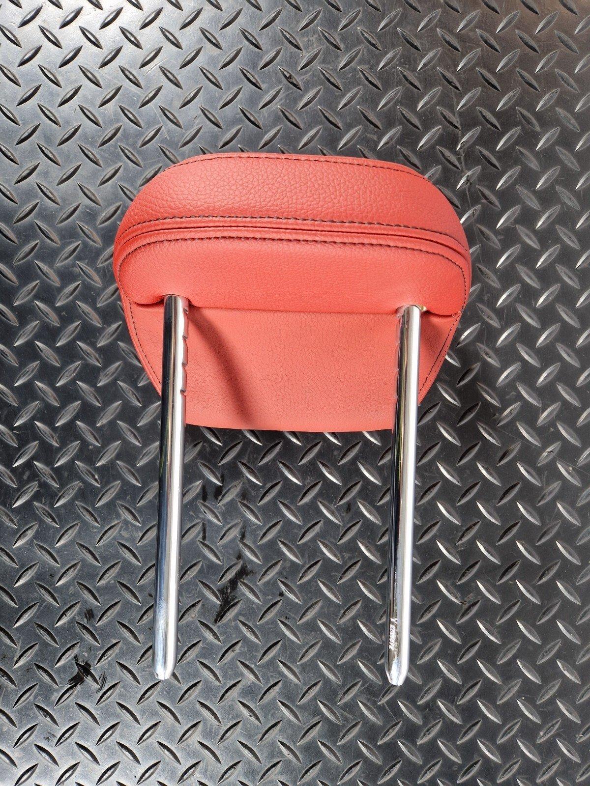 12-18 BMW 4 SERIES F36 LCI REAR LEFT/RIGHT SIDE SEAT RED LEATHER HEADREST