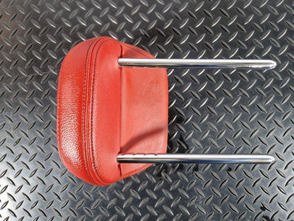 12-18 BMW 4 SERIES F36 LCI REAR LEFT/RIGHT SIDE SEAT RED LEATHER HEADREST