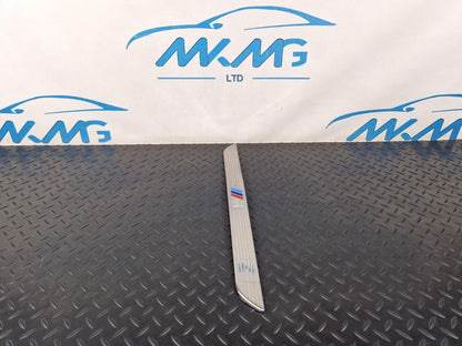 10-13 BMW X5 E70 LCI FRONT ENTRANCE DOOR SILL COVER KICK PLATE TRIM 7205263