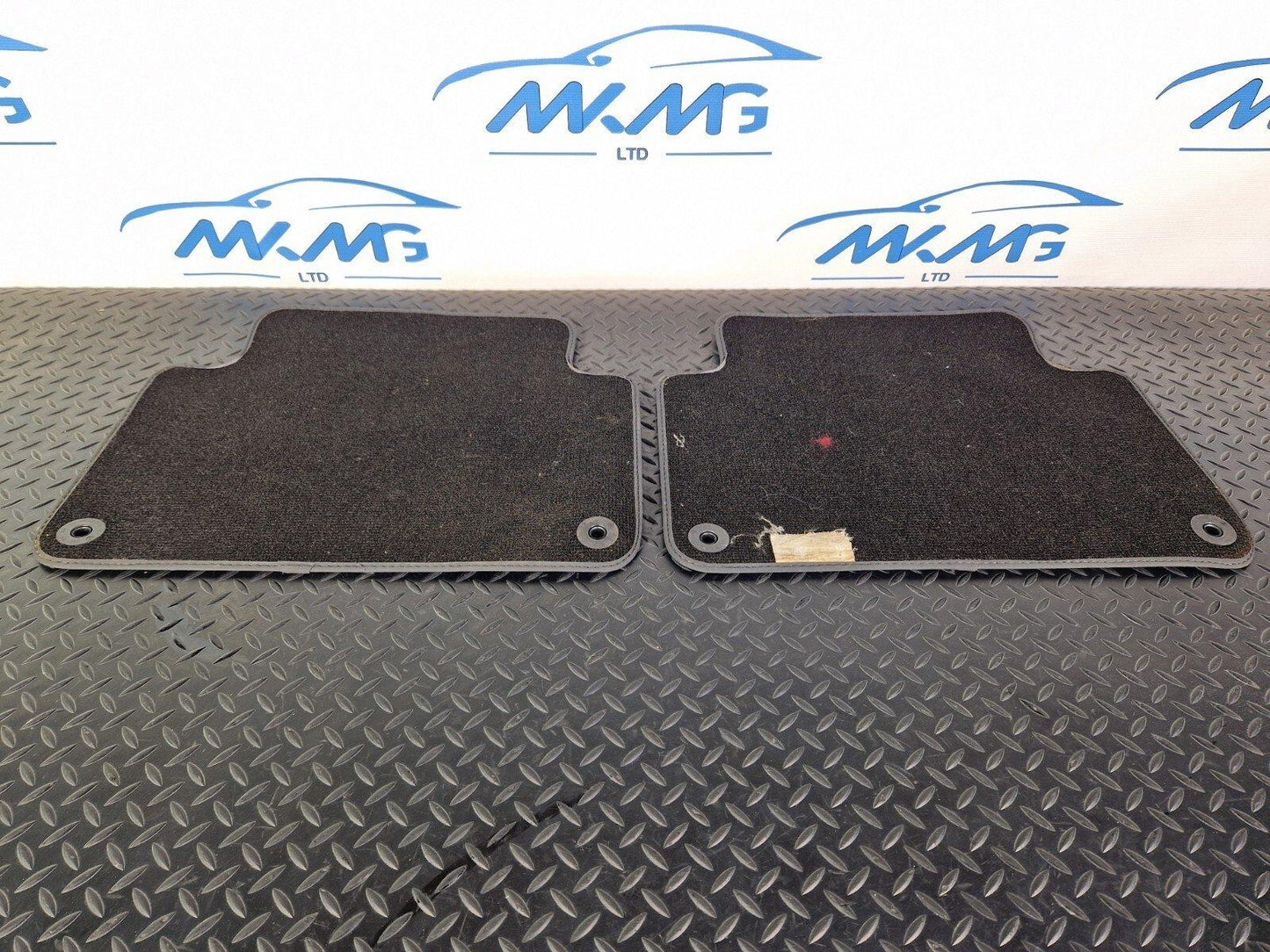 16-19 AUDI A4 B9 GENUINE OEM REAR FLOOR MATS SET 2X