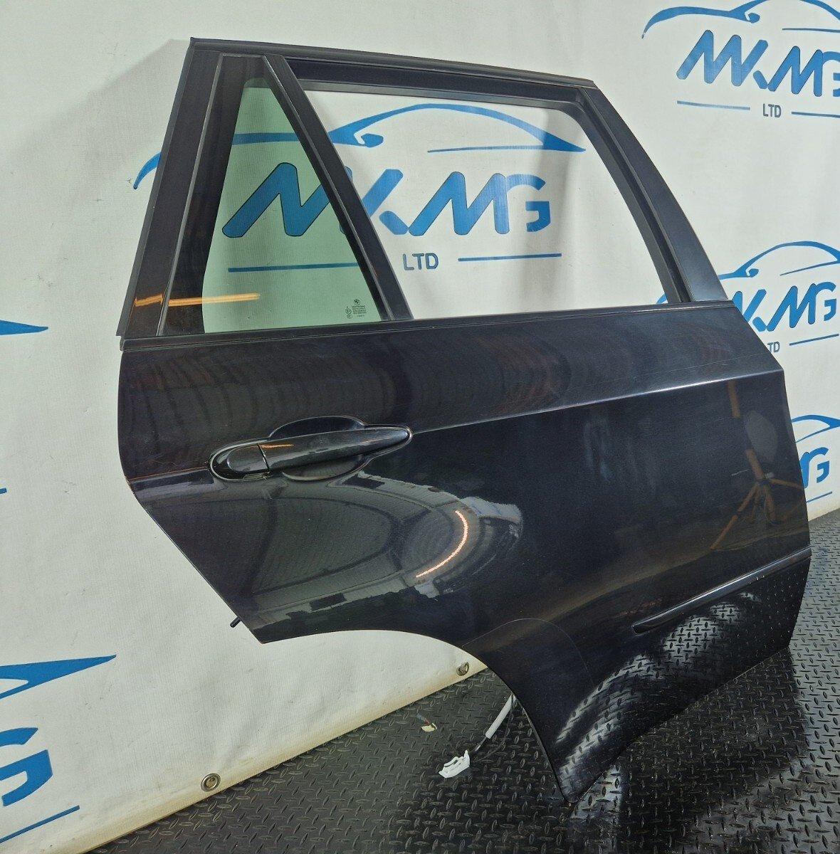 10-13 BMW X5 E70 GENUINE LCI REAR RIGHT DRIVER O/S COMPLETE DOOR IN BLACK 475