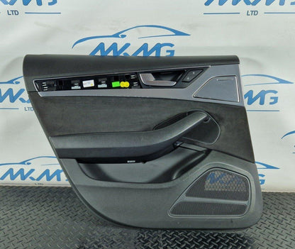 10-17 AUDI A8 4H REAR LEFT PASSENGER SIDE DOOR ALCANTARA CARD PANEL 4H0868067