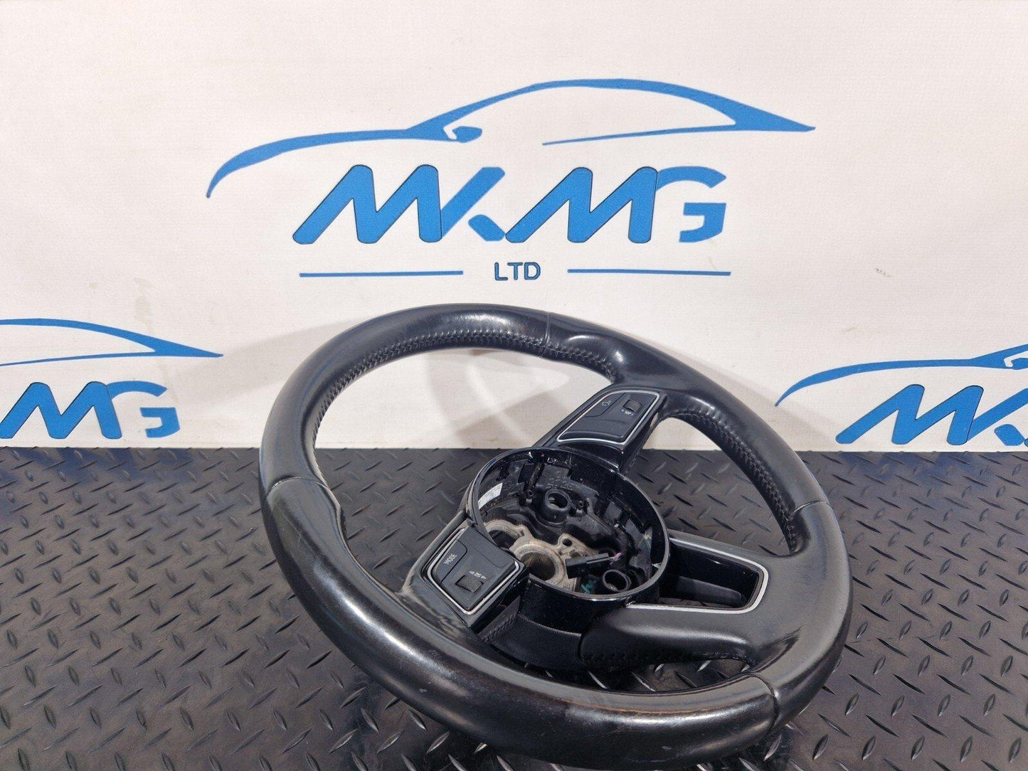 16-19 AUDI A4 B9 STEERING WHEEL MULTIFUNCTION BLACK LEATHER 8W0419091F