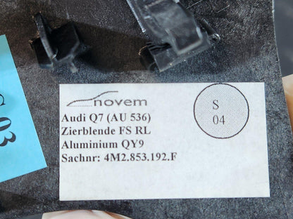 16-20 AUDI Q7 4M GENUINE RIGHT O/S SIDE AIR VENT TRIM COVER PANEL 4M2853192F