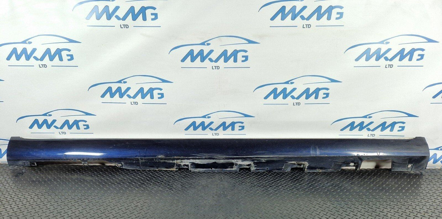 10-17 AUDI A8 4H RIGHT O/S LOWER SILL SKIRT COVER TRIM IN BLUE 4H0853860D