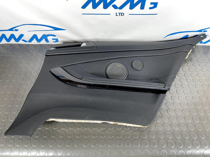 BMW 4 SERIES F32 REAR RIGHT BLACK LEATHER DOOR PANEL (H/K COVER) 7302762