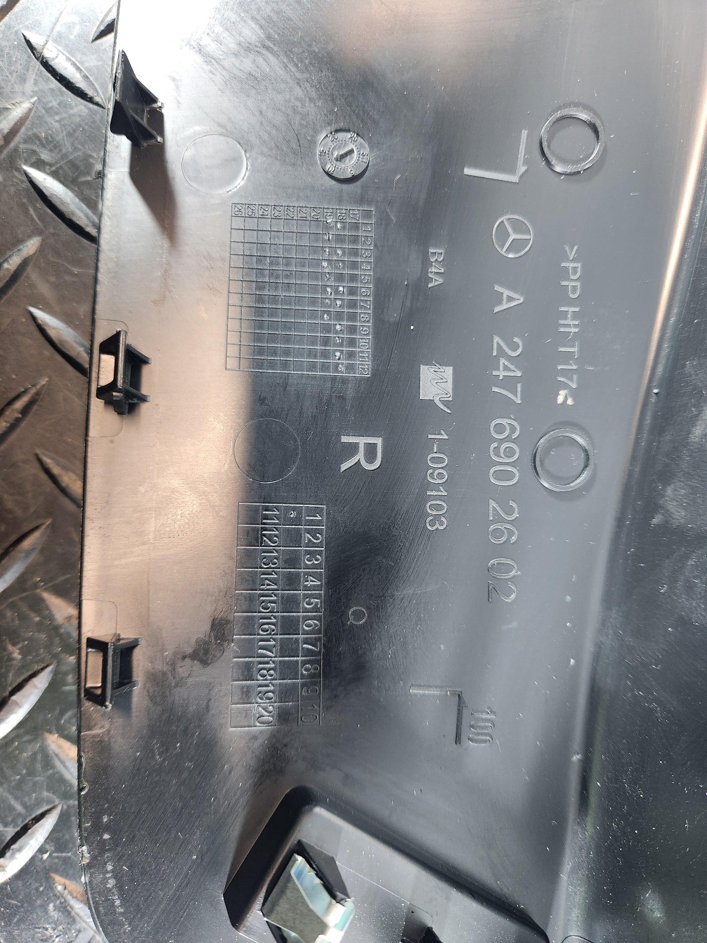 2019 Mercedes-Benz B200d B-Class W247 SUV Trim Panel A2476902602