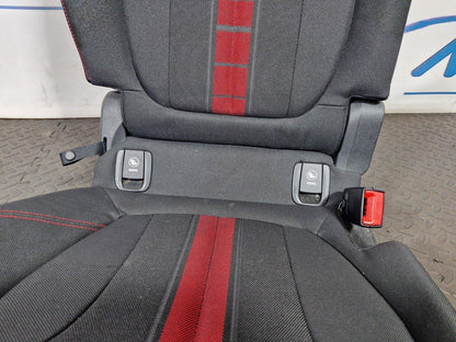 BMW 2 X1 SERIES F45 F48 GENUINE REAR RIGHT O/S CLOTH FABRIC COMPLETE SEAT RED