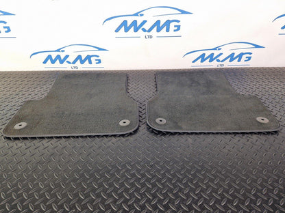 15-18 AUDI A7 4G GENUINE SET OF 2 REAR RIGHT & LEFT FLOOR BLACK MATS 4G0864450