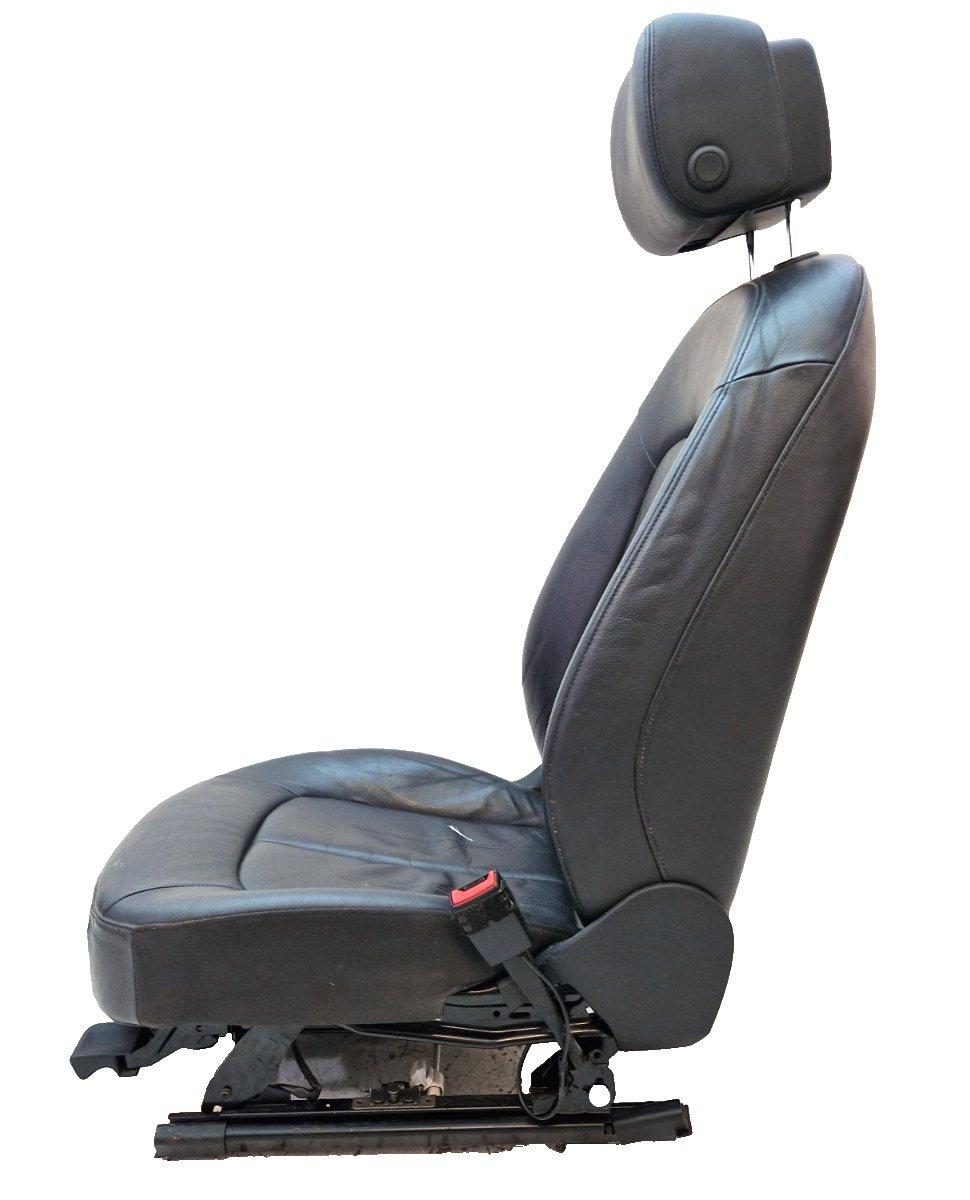 12-18 AUDI A6 C7 FRONT RIGHT DRIVER O/S BLACK LEATHER SEAT