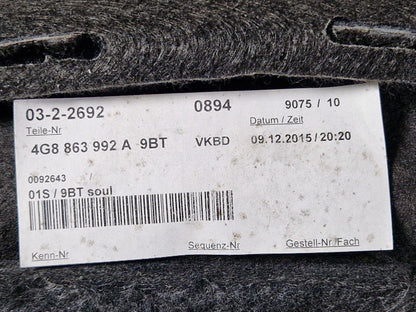15-18 AUDI A7 4G OEM REAR RIGHT TAILGATE BOOT TRIM PANEL 4G8863888