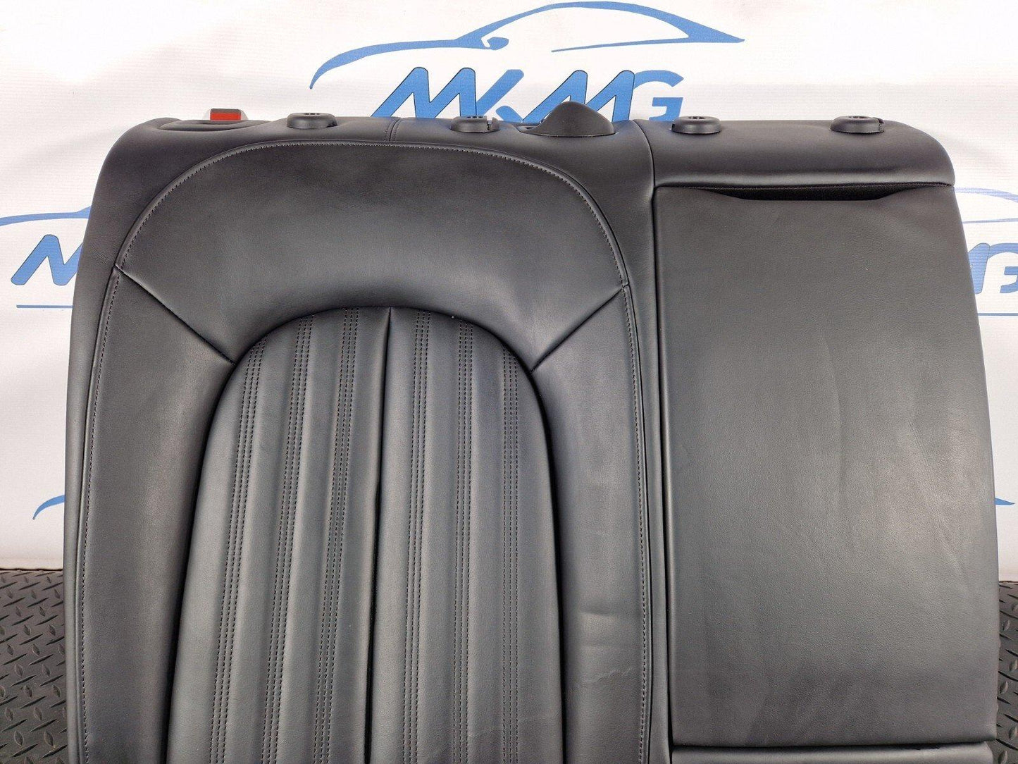 12-18 Audi A6 C7 Saloon Rear OS Right Soul Black Leather Seat Backrest 4G5885502