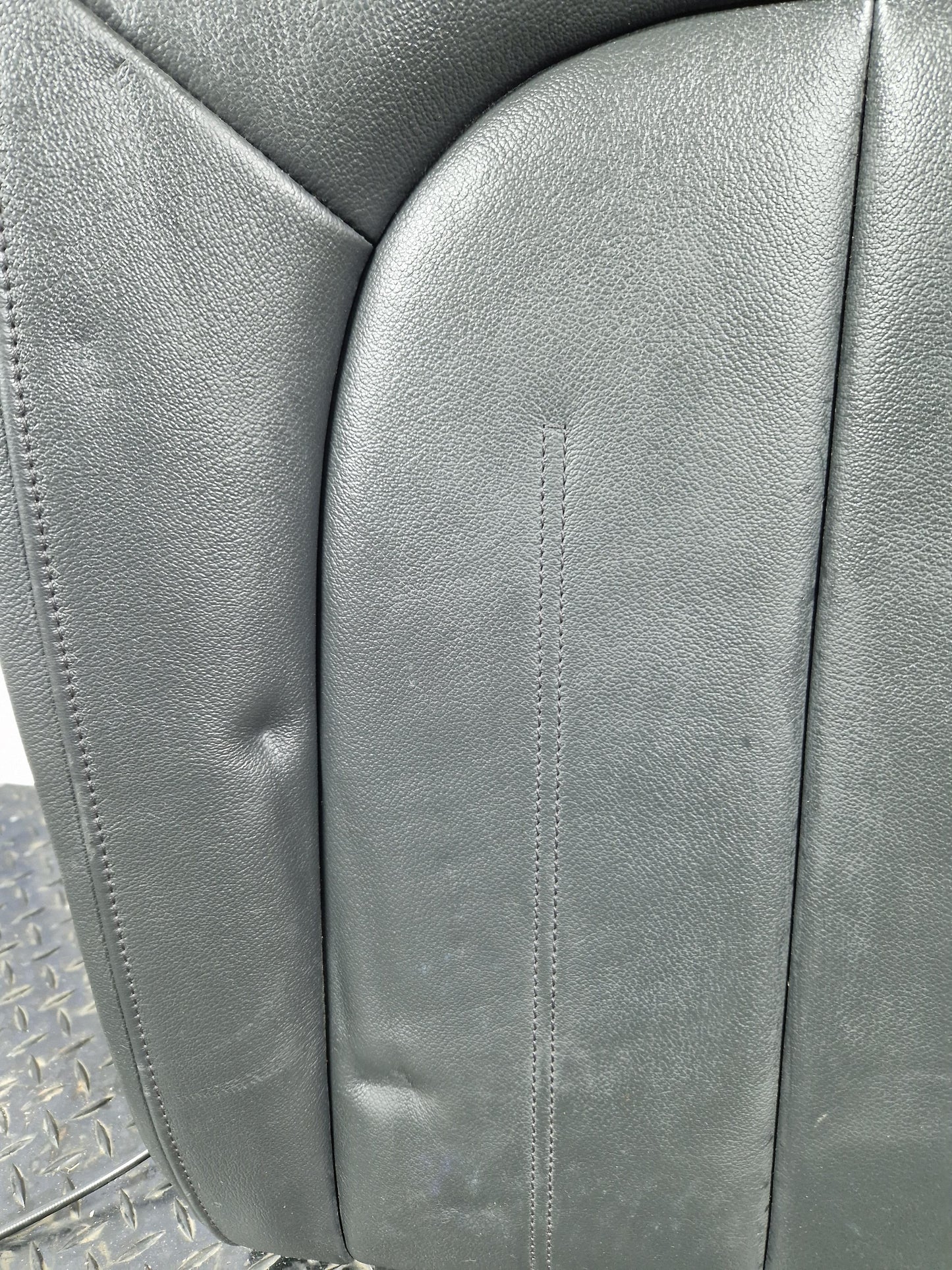 Audi A6 C7 Allroad Genuine Rear Right O/S Black Leather Seat Backrest