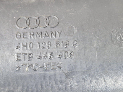 10-17 AUDI A8 4H AIR INTAKE PIPE TUBE HOSE DUCT 4H0129616G