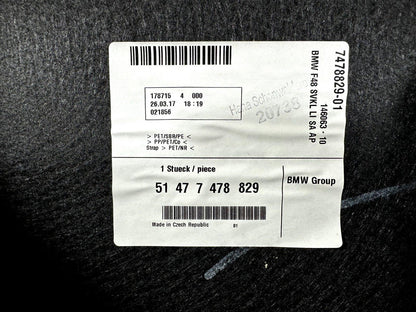 16-22 BMW X1 F48 GENUINE REAR LEFT SIDE BOOT TRIM SIDE PANEL COVER 7478829