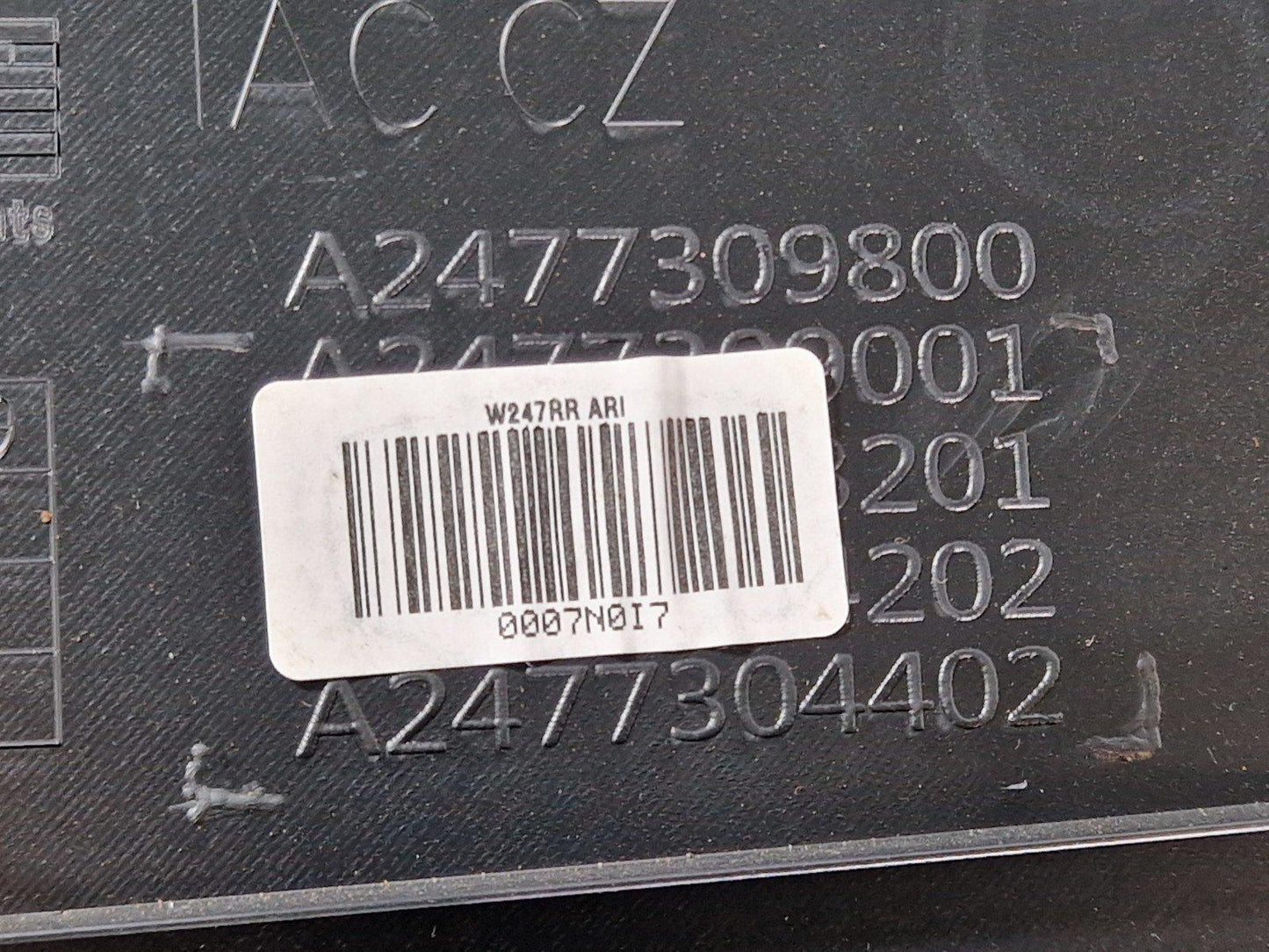 19-ON MERCEDES BENZ B CLASS W247 RIGHT SIDE REAR DOOR CARD PANEL
