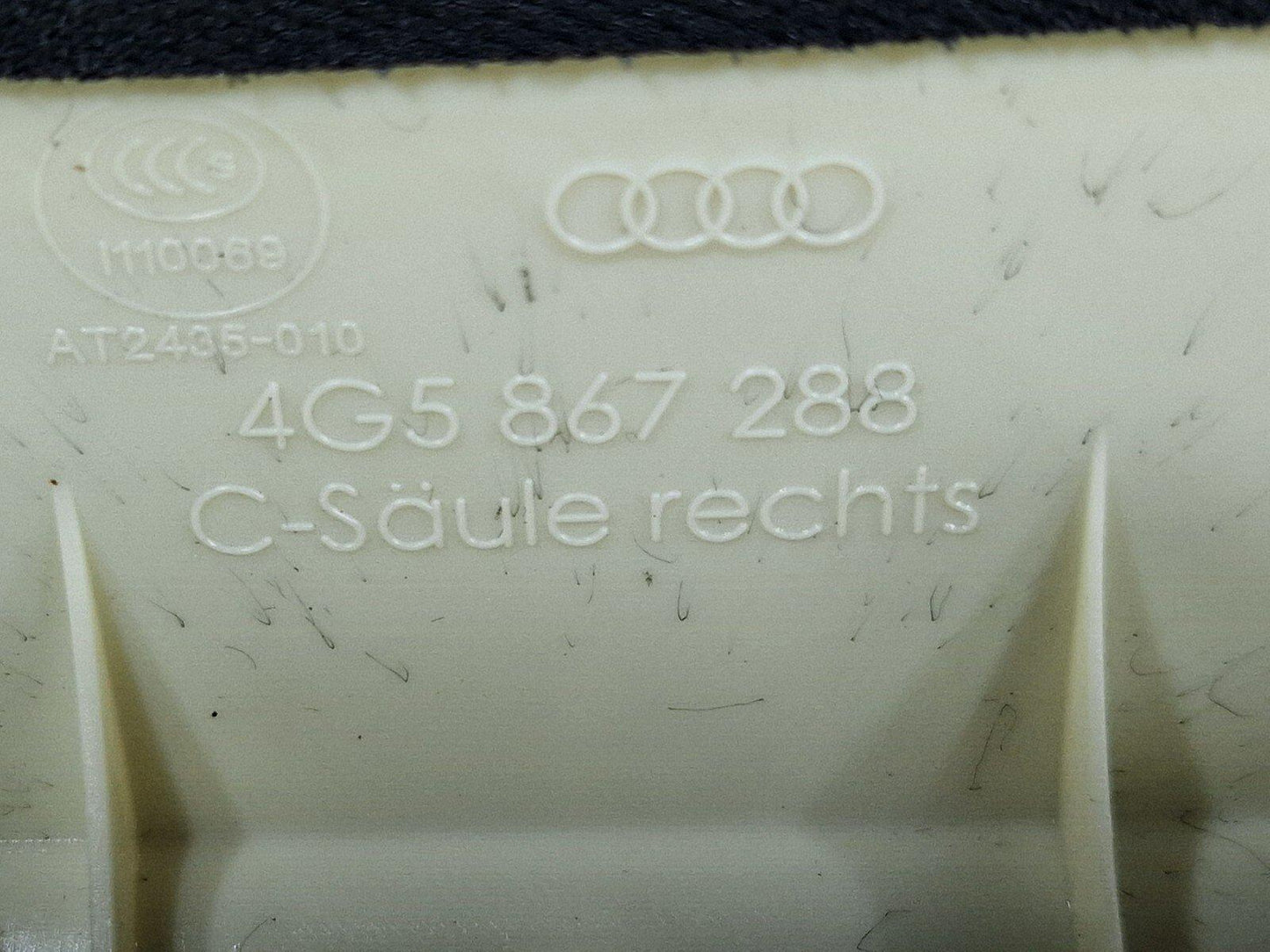 12-18 AUDI A6 C7 GENUINE RIGHT DRIVER SIDE C-PILLAR TRIM COVER 4G5867288