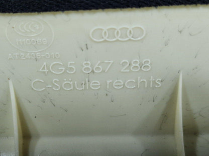 12-18 AUDI A6 C7 GENUINE RIGHT DRIVER SIDE C-PILLAR TRIM COVER 4G5867288