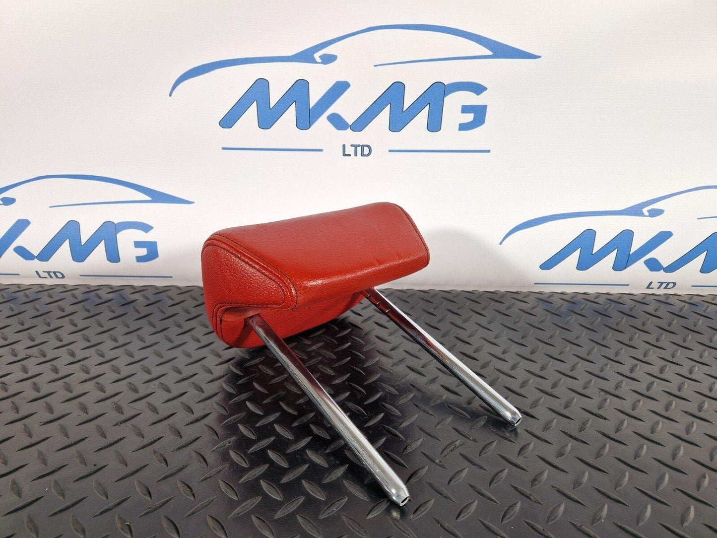 12-18 BMW 4 SERIES F36 LCI REAR LEFT/RIGHT SIDE SEAT RED LEATHER HEADREST