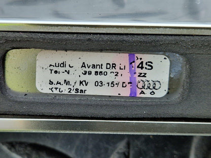 12-18 AUDI A6 C7 AVANT PASSENGER LEFT SIDE CHROME ROOF RAIL 4G9860021A