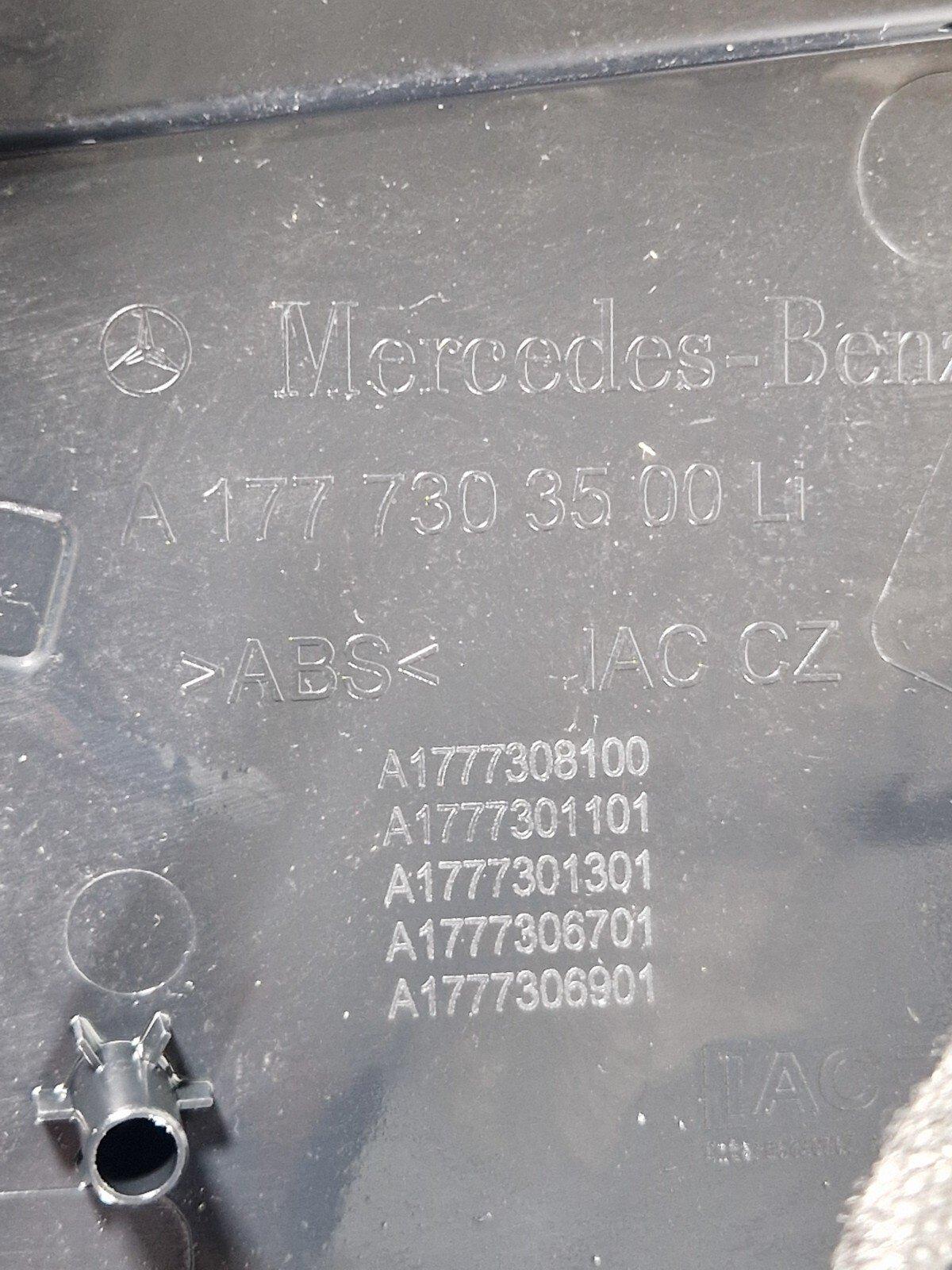 18-ON MERCEDES BENZ A CLASS W177 REAR LEFT N/S DOOR CARD TRIM PANEL A1777303500