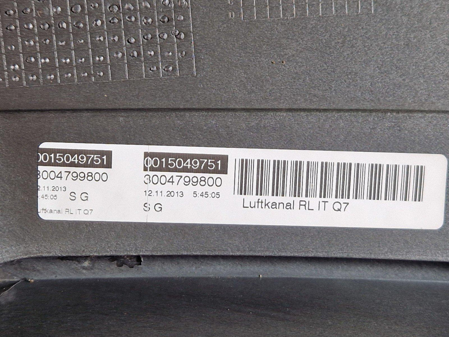 10-15 AUDI Q7 4L GENUINE DASHBOARD BLACK 4L2857041P