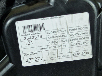 11-19 MERCEDES BENZ ML W166 GENUINE FRONT RIGHT O/S COMPLETE DOOR GREY 755