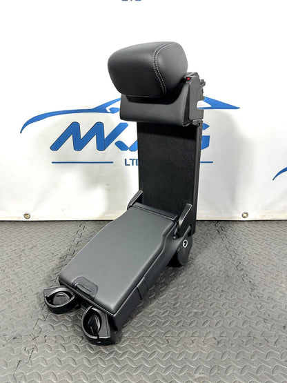 14-21 MERCEDES BENZ C300 W205 REAR SEAT ARMREST CUP HOLDER BLACK LEATHER