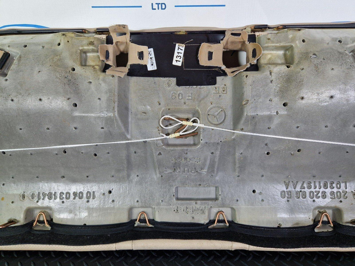 14-21 MERCEDES BENZ W205 GENUINE OEM REAR SEAT BEIGE LEATHER BENCH A2059200650