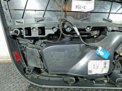 16-19 AUDI A4 B9 GENUINE FRONT RIGHT O/S BLACK LEATHER DOOR CARD & SWITCHES